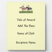 Plaque Photo Polo Ponies (Devant)