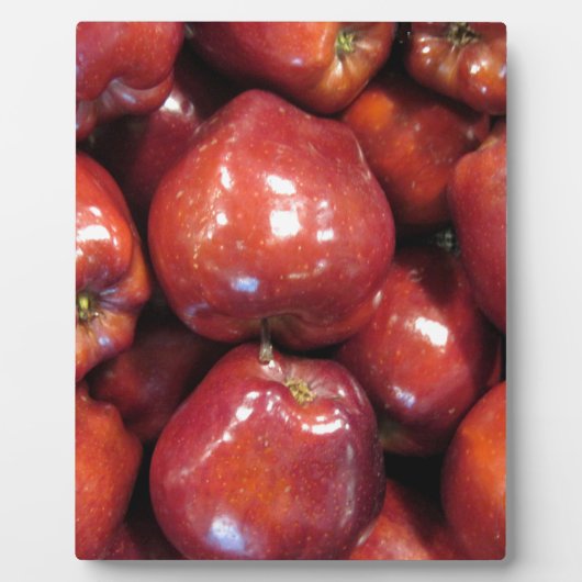 Plaque Photo Pommes rouges foncées (Devant)