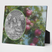 Plaque Photo Pommes Rouges Sur Peinture D'Arbre Ajouter Votre P (Côté)