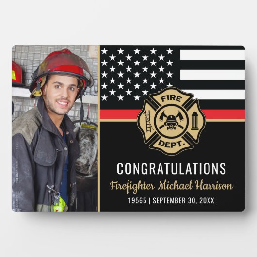 Plaque Photo Pompier Pompier - École de pompiers (Devant)