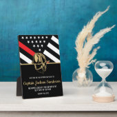 Plaque Photo Pompier Retraite Service d'incendie pompier (Côté)