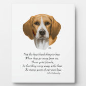 Plaque Photo Pont arc-en-ciel beagle (Devant)