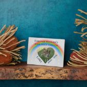 Plaque Photo Pont arc-en-ciel de chat de chien animal de compag (Côté)