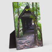 Plaque Photo Pont couvert de Cambron, Comté de Madison, Alabama (Côté)