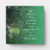 Plaque Photo Pont de prière de sérénité (Devant)