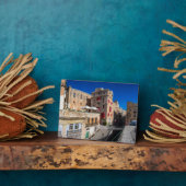 Plaque Photo Pont, rue étroite avec escaliers à La Valette (Côté)