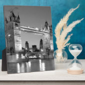 Plaque Photo Pont Tour de Londres blanc noir (Côté)
