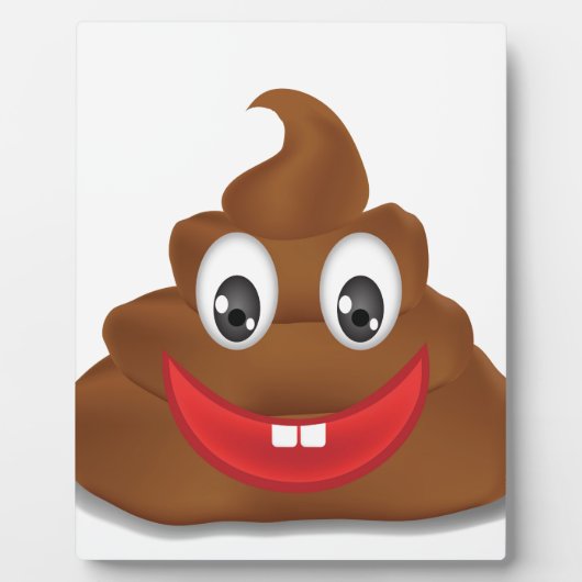 Plaque Photo poo emojis (Devant)