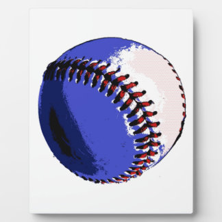 Plaque Photo Pop Art Baseball