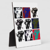 Plaque Photo Pop Art Elephants (Côté)