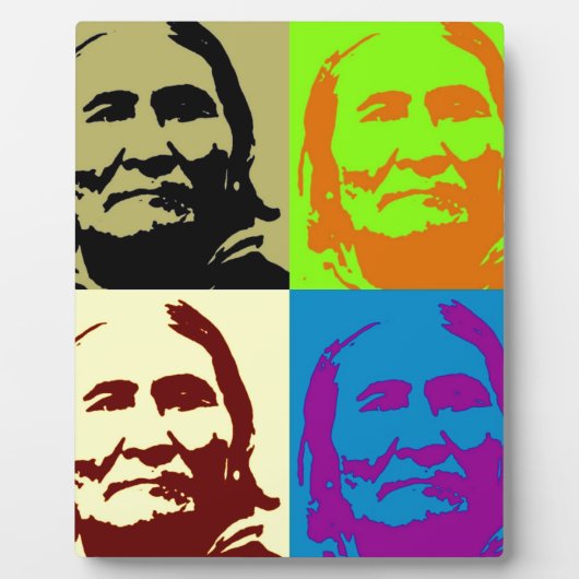Plaque Photo Pop Art Freedom Fighter Geronimo (Devant)