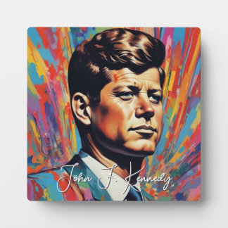 Plaque Photo Pop Art Jack JFK John F. Kennedy