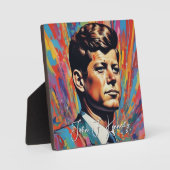 Plaque Photo Pop Art Jack JFK John F. Kennedy (Recto)