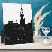 Plaque Photo Pop Art New York Silhouette (Côté)