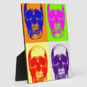 Plaque Photo Pop Art Skull (Côté)