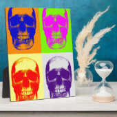 Plaque Photo Pop Art Skull (Côté)