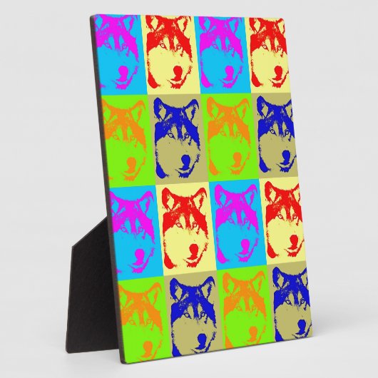 Plaque Photo Pop Art Wolf Eyes (Côté)