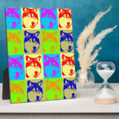 Plaque Photo Pop Art Wolf Eyes (Côté)