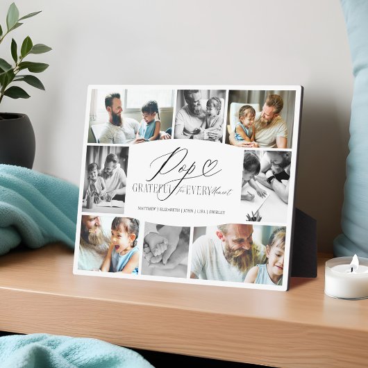 Plaque Photo Pop Grateful pour chaque instant Collage photo