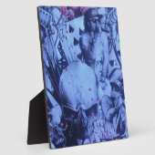 Plaque Photo Pop Musicians Blue Purple Art Imprimer (Côté)