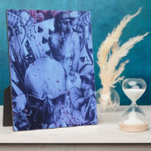 Plaque Photo Pop Musicians Blue Purple Art Imprimer (Côté)