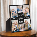 Plaque Photo Pops Grand-Père Petits-Enfants Photo Collage<br><div class="desc">Capturez l'amour entre Pops et ses petits-enfants avec notre Plaque Collage Photo Grand-Père. Cette plaque personnalisée présente un collage photo plein de charme, qui présente de magnifiques moments de chère partagés entre Poppy et ses petits-enfants bien-aimés. Autour des photos est le titre attachant "Pops", ajoutant une touche spéciale au design....</div>