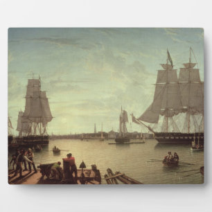 Plaque Photo Port de Boston par Constitution Wharf