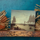 Plaque Photo Port de Boston par Constitution Wharf (Côté)