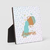 Plaque Photo Porteur d'eau Aquarius moderne Zodiac Tabletop (Recto)