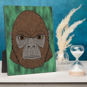 Plaque Photo Portrait Bigfoot 1 (Ape-Like)
