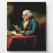 Plaque Photo Portrait De Benjamin Franklin (Devant)