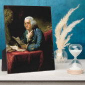Plaque Photo Portrait De Benjamin Franklin (Côté)