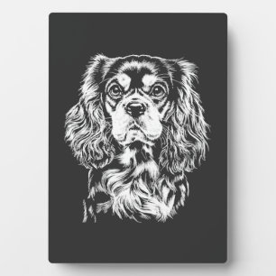 Plaque Photo Portrait de Cavalier King Charles Vêtements Minima