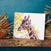Plaque Photo Portrait de Giraffe (Côté)