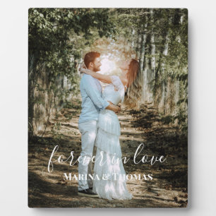 Plaque Photo Portrait de mariage personnalisé Calligraphie mode