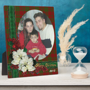 Plaque photo portrait de Noël posée