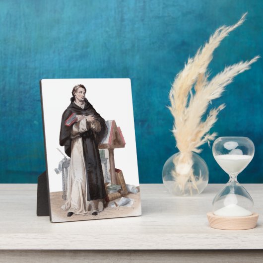 Plaque Photo Portrait de Saint Bernard de Clairvaux (Côté)