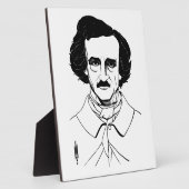 Plaque Photo Portrait d'Edgar Allan Poe (Côté)