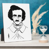 Plaque Photo Portrait d'Edgar Allan Poe (Côté)