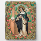 Plaque Photo Portrait encadré de Saint Rose de Lima (Détail; K  (Devant)