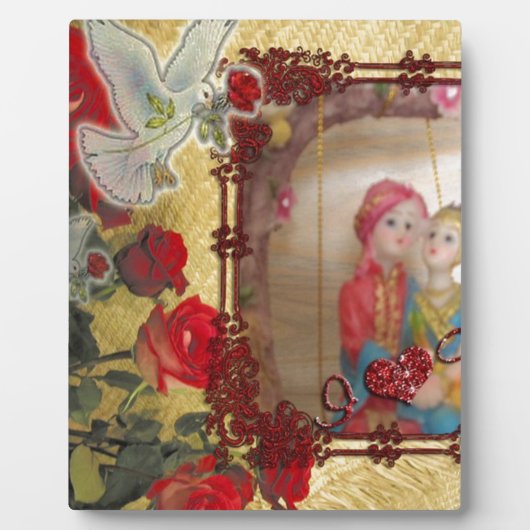 Plaque Photo Portrait graphique d'impression artistique de poup (Devant)