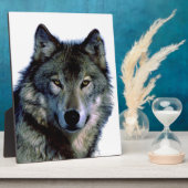 Plaque Photo Portrait Wolf (Côté)