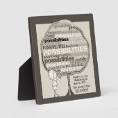 Plaque Photo Possibilités illimitées (Recto)