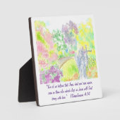 Plaque Photo Poster d'Angel et Cross Garden (Recto)