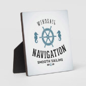Plaque Photo Poster de navigation de voile (Recto)