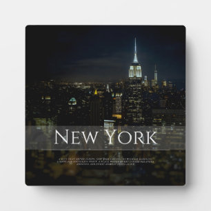 Plaque Photo Poster de New York City Skyline - Modern Wall Art