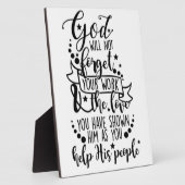 Plaque Photo Poster Hébreux 6:10 (Côté)