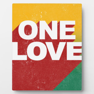 Plaque Photo Poster One Love
