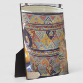Plaque Photo Poterie de style Talavera mexicain (Côté)