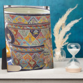 Plaque Photo Poterie de style Talavera mexicain (Côté)